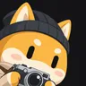 Shiba with a camera